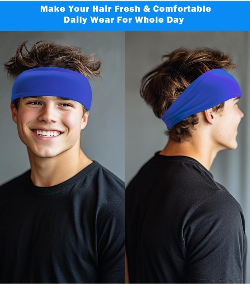 Supeniu Headband for Men & Women, Sweat Wicking Sports Sweatband Headbands, Workout Running Training Yoga Basketball Hairband - Image 5